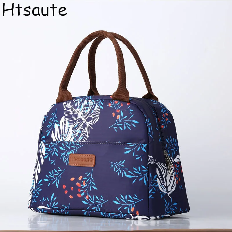 

High quality hand-held bento bags lunch bag office worker's lunch box handbag aluminum foil cotton thickened insulated bags