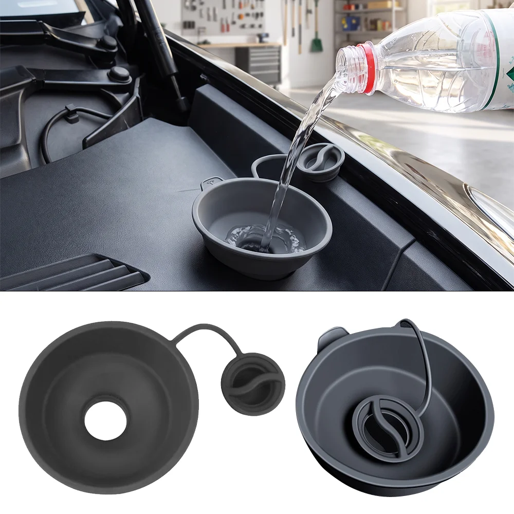 Car Glass Wiper Filling Funnel For Tesla Model 3 Model Y Model 3 Highland Model Y Juniper Filler Windshield Fluid Filled Funnels