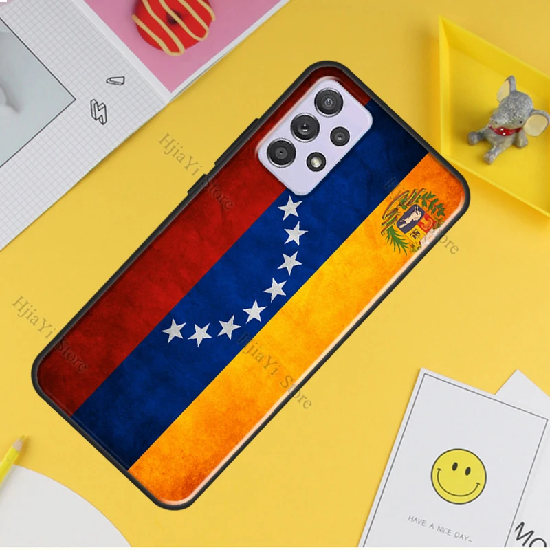 Venezuela Flag Coat Of Arms Back Cover For Samsung Galaxy A21S A02S A10S A12 A32 A42 A52 A72 A40 A50 A70 A71 A51 Case