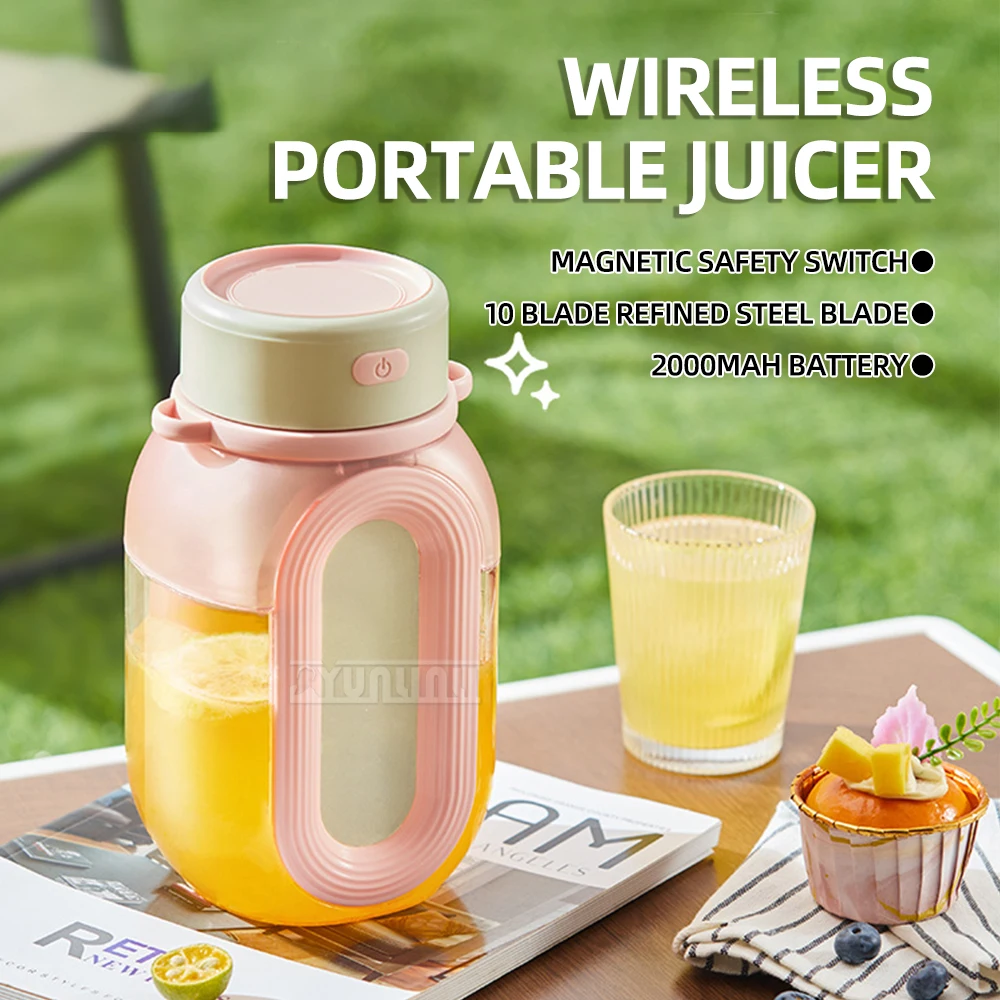 Tazza per spremiagrumi portatile Tazza per frullato per succo domestico Frullatore wireless 100 ml Multifunzionale