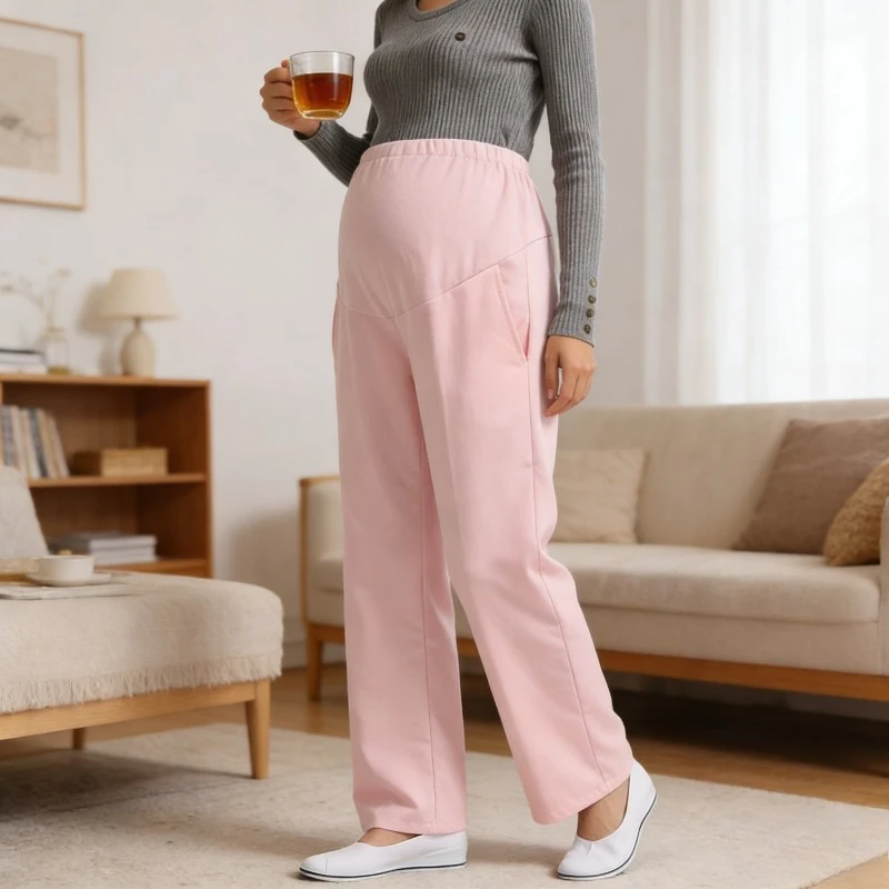 

Регулируемые рабочие брюки большого размера для беременных медицинских работников (белые/синие) – поддерживающие брюки для беременных (стиль медицинской униформы)