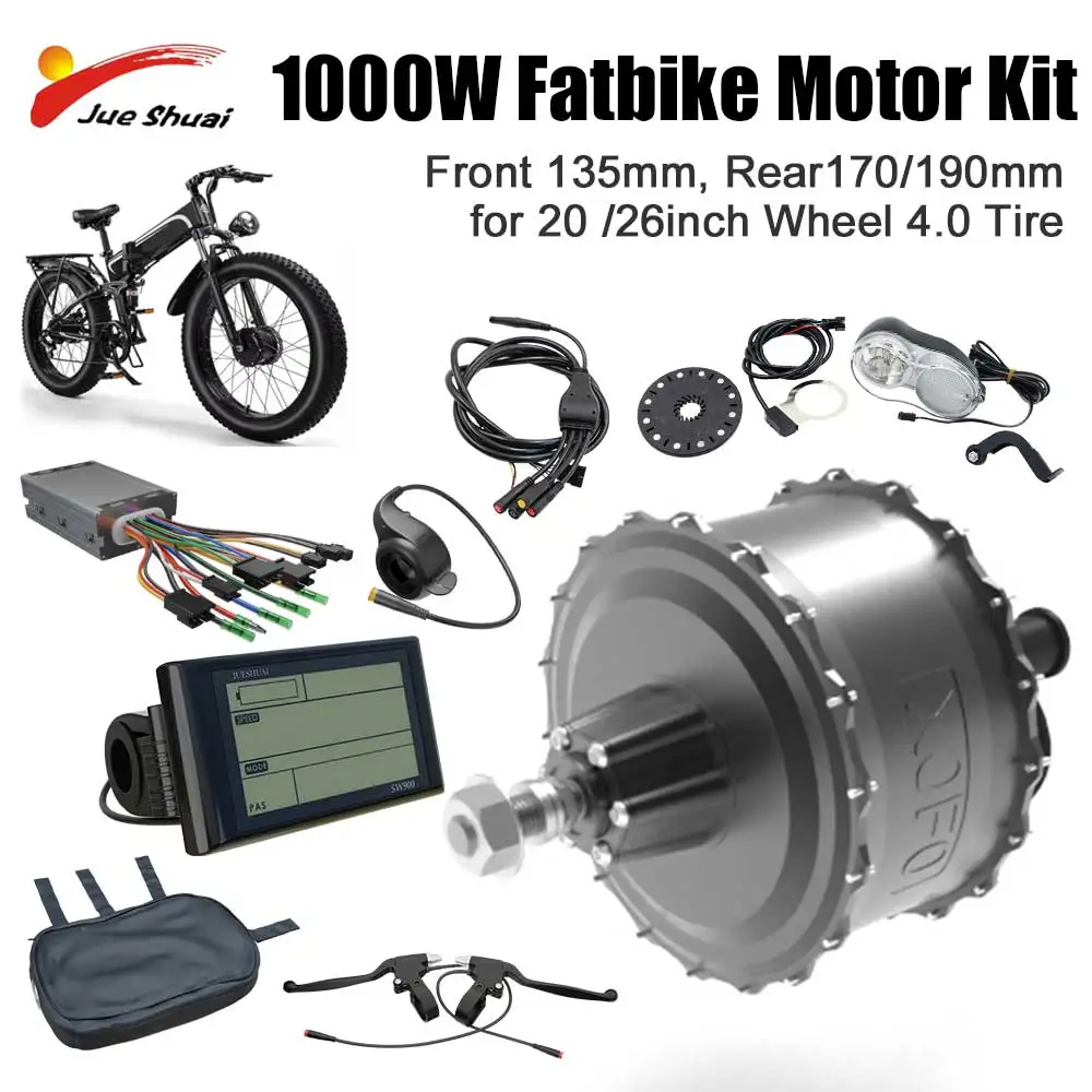 電動自転車変換キット,20〜29インチのフロントおよびリアモーター 電動自転車変換キット,20〜29インチのフロントおよびリアモーター