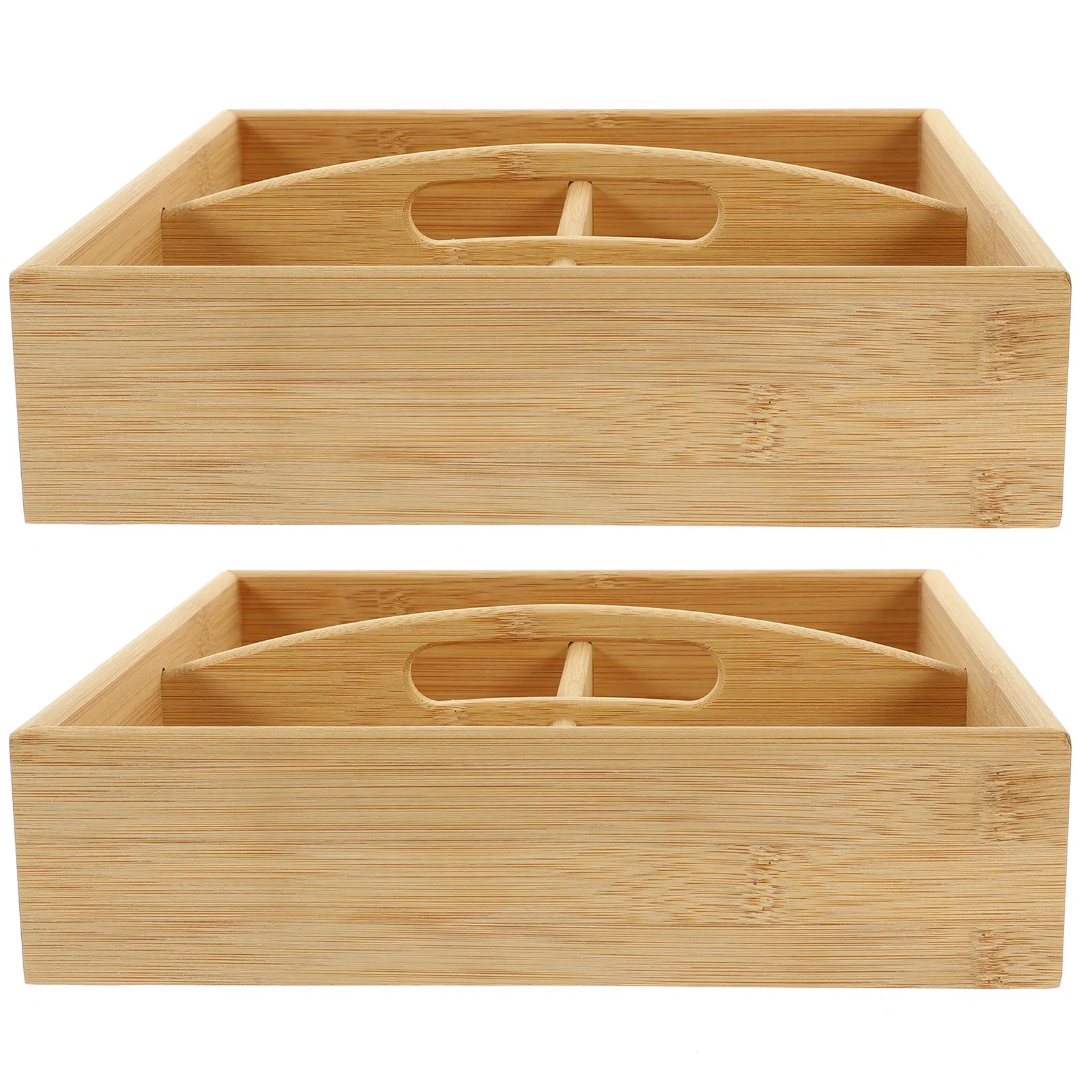 

2 Pcs Dried Fruit Plate Snack Box Multi Compartment Food Container Divided Serving Tray Containers Case