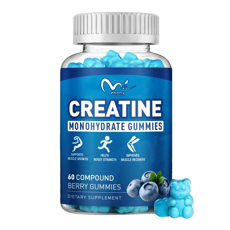 60 pieces of creatine gummies containing hydrates, men and women\'s strength, endurance, muscle immediate creatine