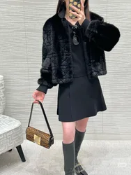 2024 Autumn/Winter New Women's Coat Fashion Exquisite Zipper Top Custom Fur Coat Women's High End Clothing Coat