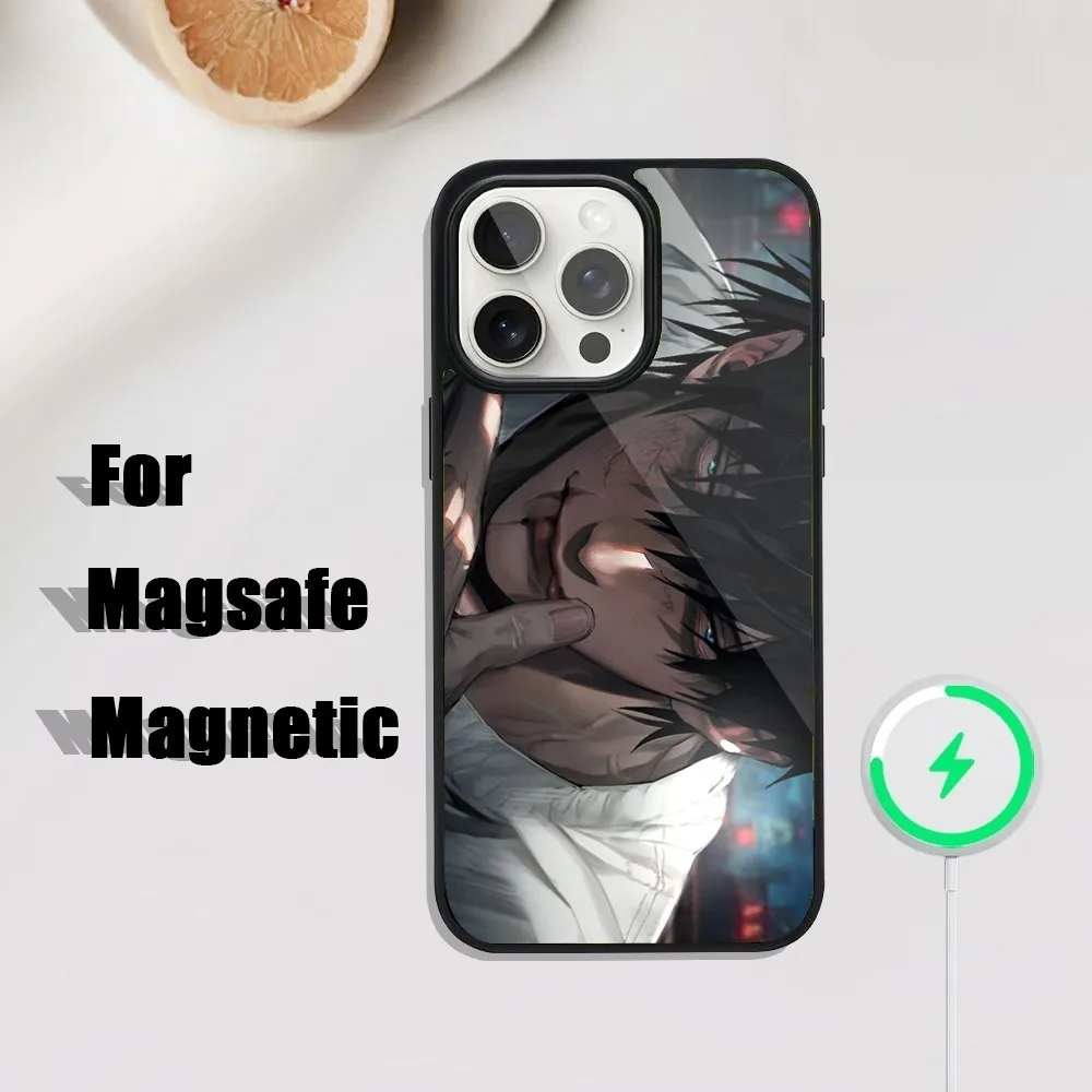 Toji Fushiguro J-Jujutsu K-Kaisen Phone Case For iPhone 16,15,14,13,12,11,Plus,Pro,Max Mini Magsafe Magnetic Wireless Charging