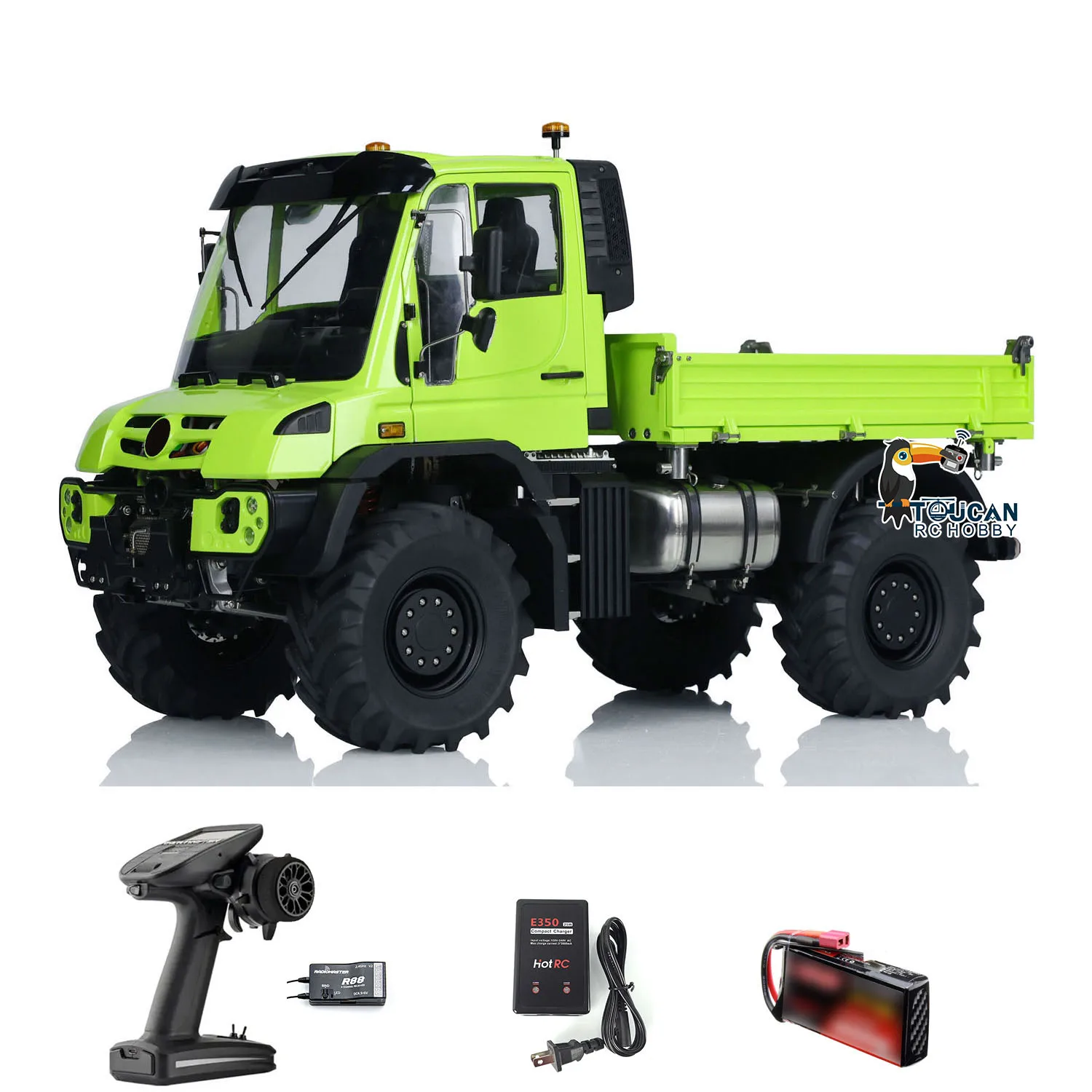 Toys U535 1/14 RC Rock Crawler Car 4X4 Radio Control Off-road DIY Painted Finished Vehicle 3-Speed Light Sound  Model  for Boys