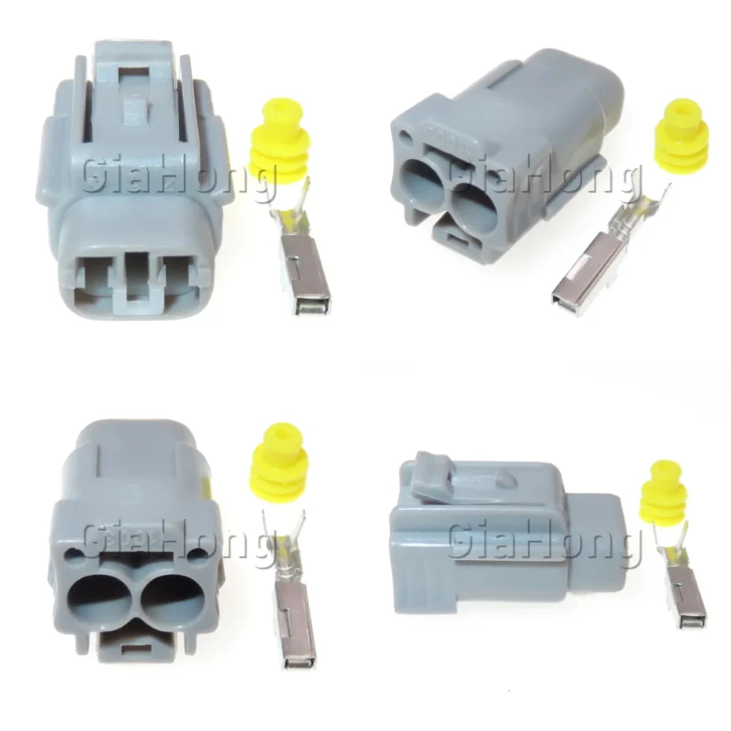 1 Set 2 Ways 90980-11207 AC Assembly Automotive Electric Wire Socket for Nissan 6189-0493 Car Fog Light Waterproof Connector