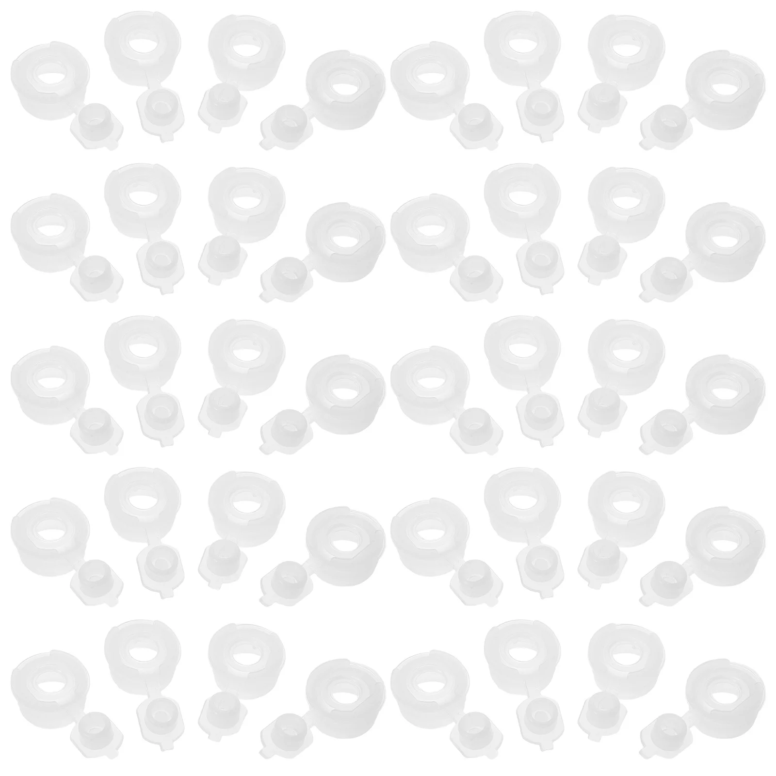 

50Pcs PP Plastic Inner Stopper Leakproof Seal for Bottles Vials Pipettes Kitchen Use Bottle Closure Seal Plug Stopper
