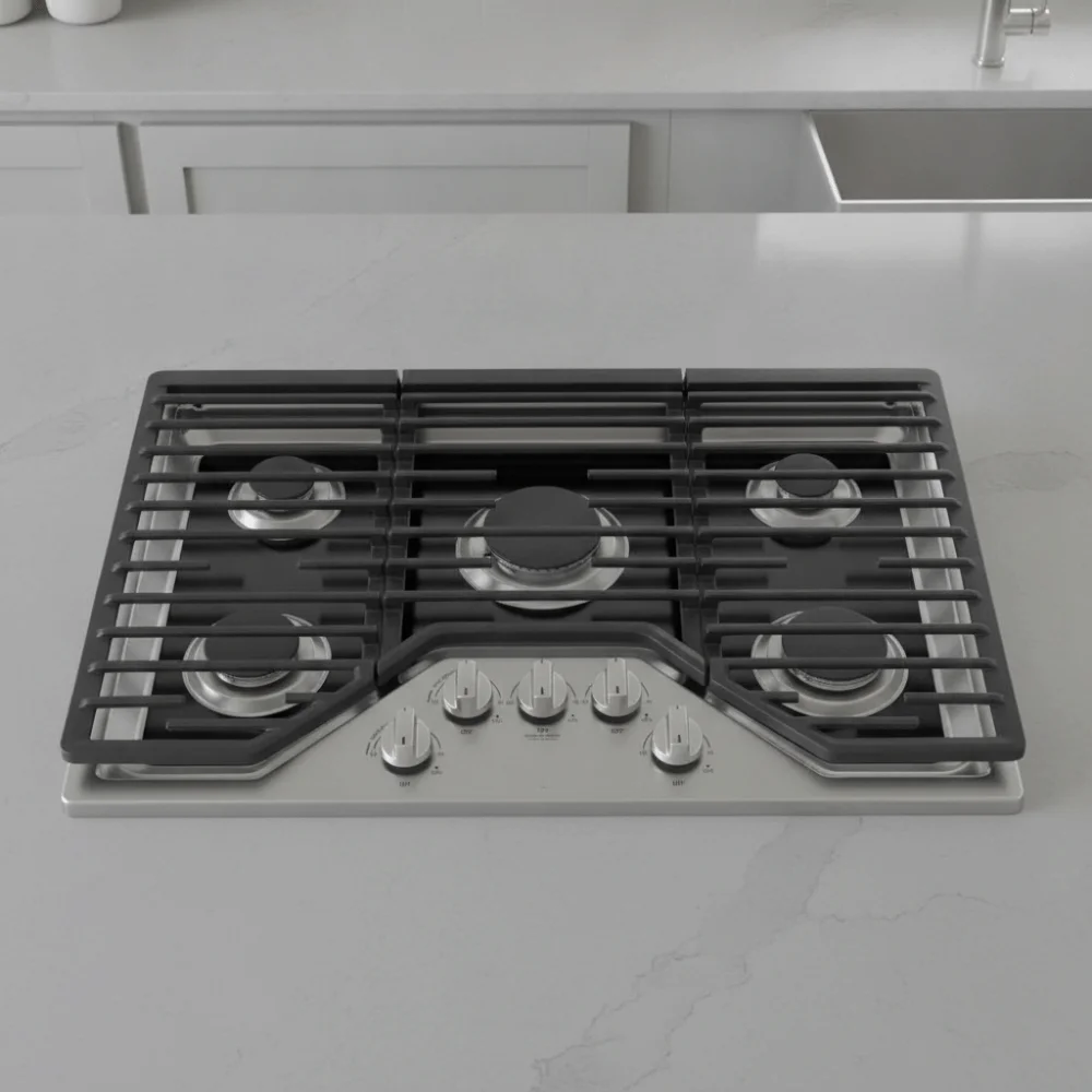 Nonstick Silicone Gas Stove Protector Mat Grease-proof Stain-resistant Gas Range Mat Rectangular Black Gas Stove Cover Housewife
