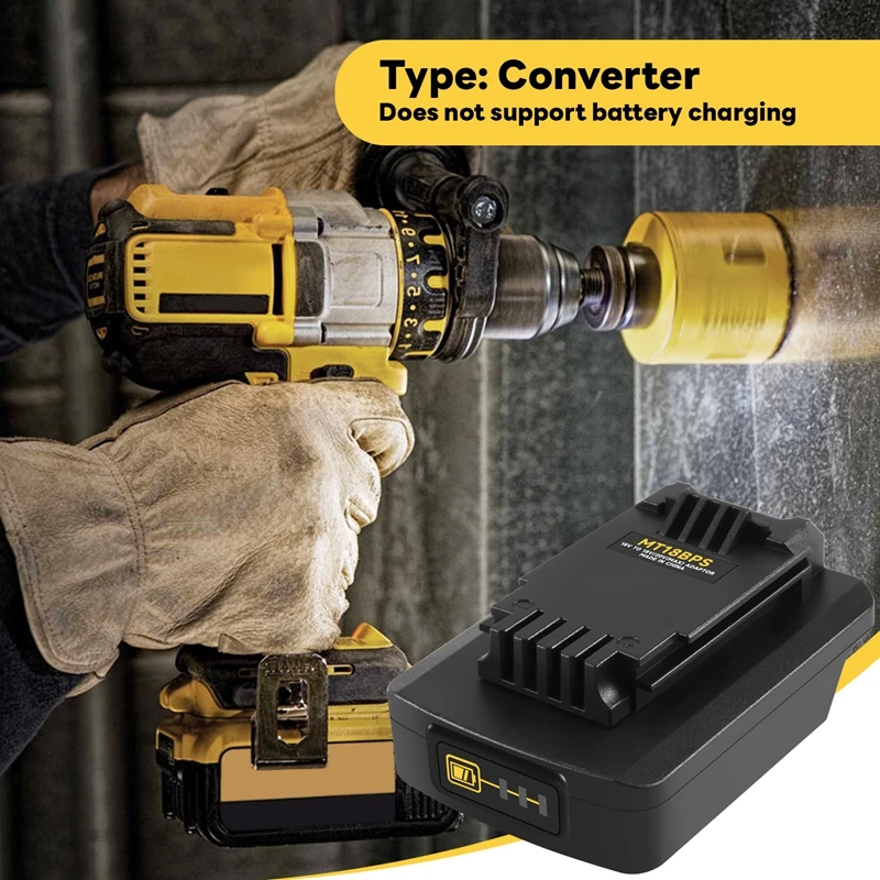 ●Battery Adapter for 18V Lithium Battery Converted to Black& 18V 20V Battery Converter