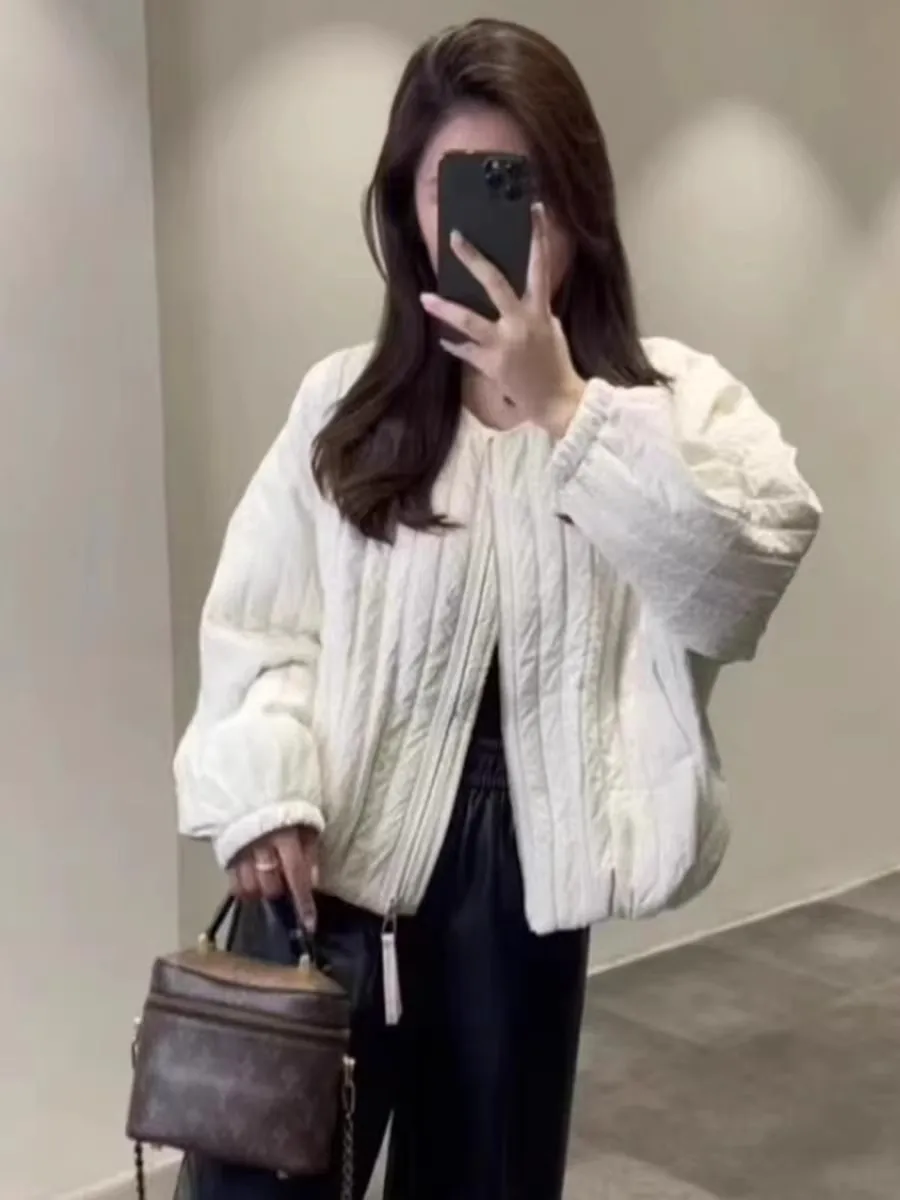 

Модный легкий хлопковый джет женский круглый Ne ort Sle сложенный дизайн осень-зима теплый удобный корейский Ve...