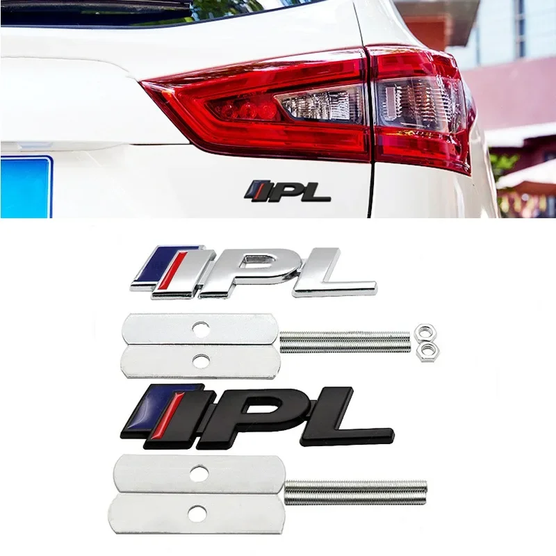 3D Metal IPL Logo Front Grille Rear Trunk Car Emblem Badge Sticker Decals For Infiniti Q50 Q50L Q30 Q70 G25 QX60 QX70 FX35 FX37