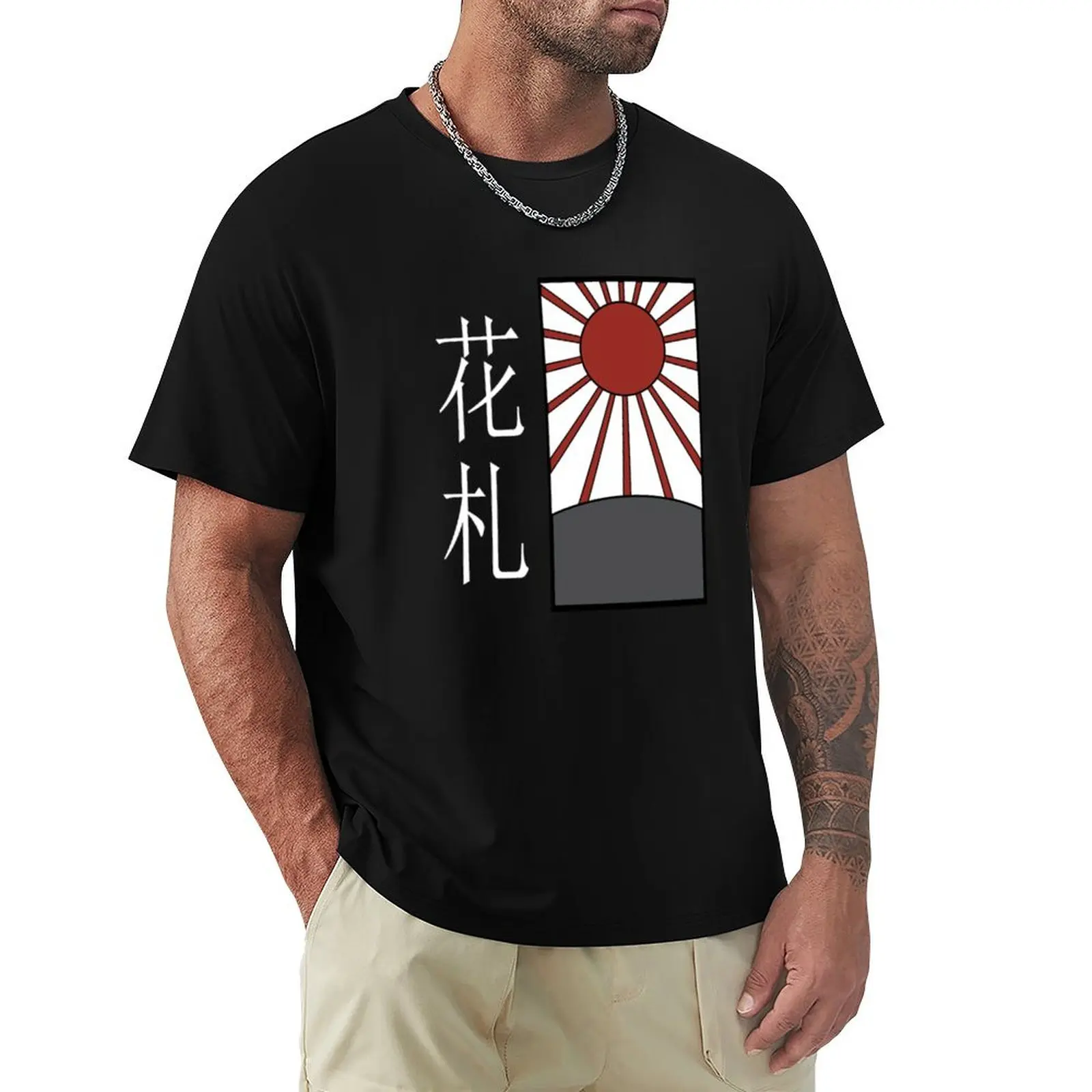 

Hanafuda T-Shirt boys whites luxury designer graphics mens t shirts top quality