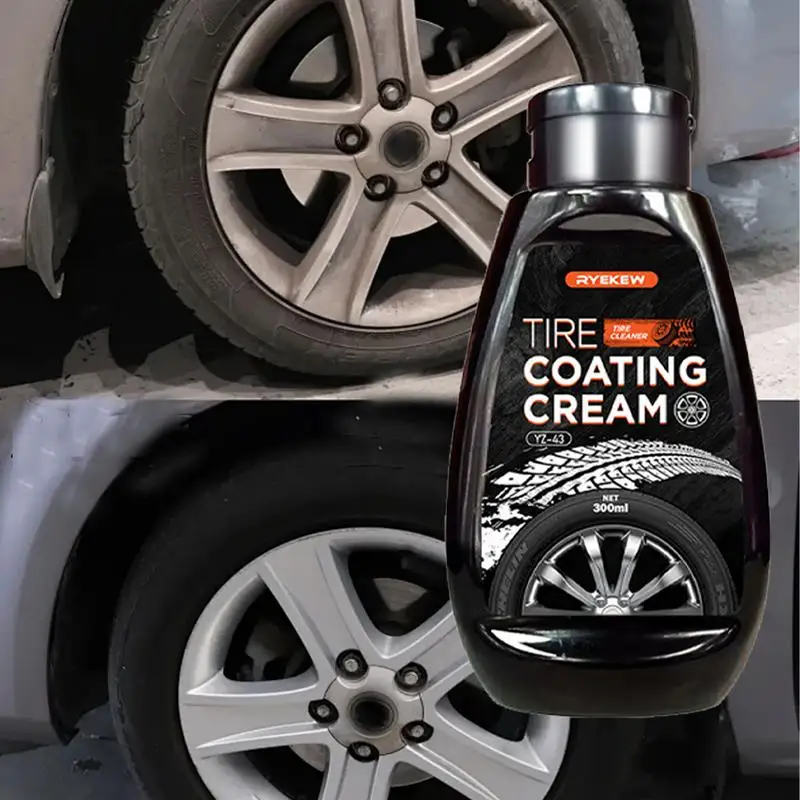 

Tire Coating Wax Tire Gloss For Restoring Color And Tire Protection Car Tire Refurbishment Bright Coating Paste 300ml Tire