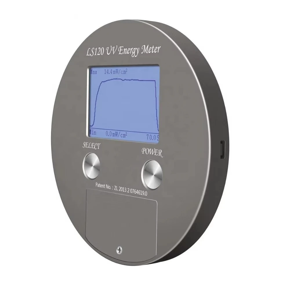 LS120 UV Energy Meter Detect the UV Energy Density,  Irradiance and Temperature of UV Curing Machine