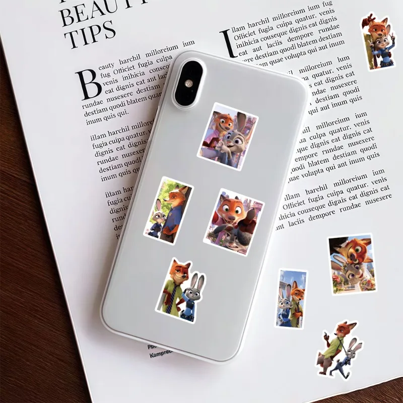60PCS Cartoon Personality Zootopia2 Creative Graffiti Decorative Stickers