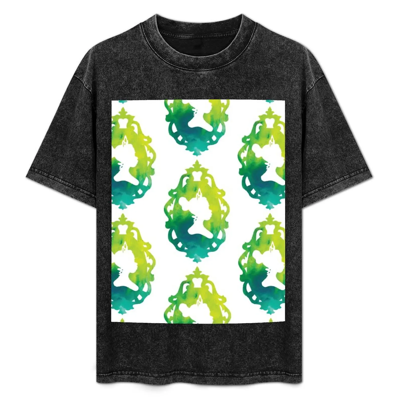 

Princess Silhouette Frame T-Shirt Casual Loose Daily Wear T-Shirt