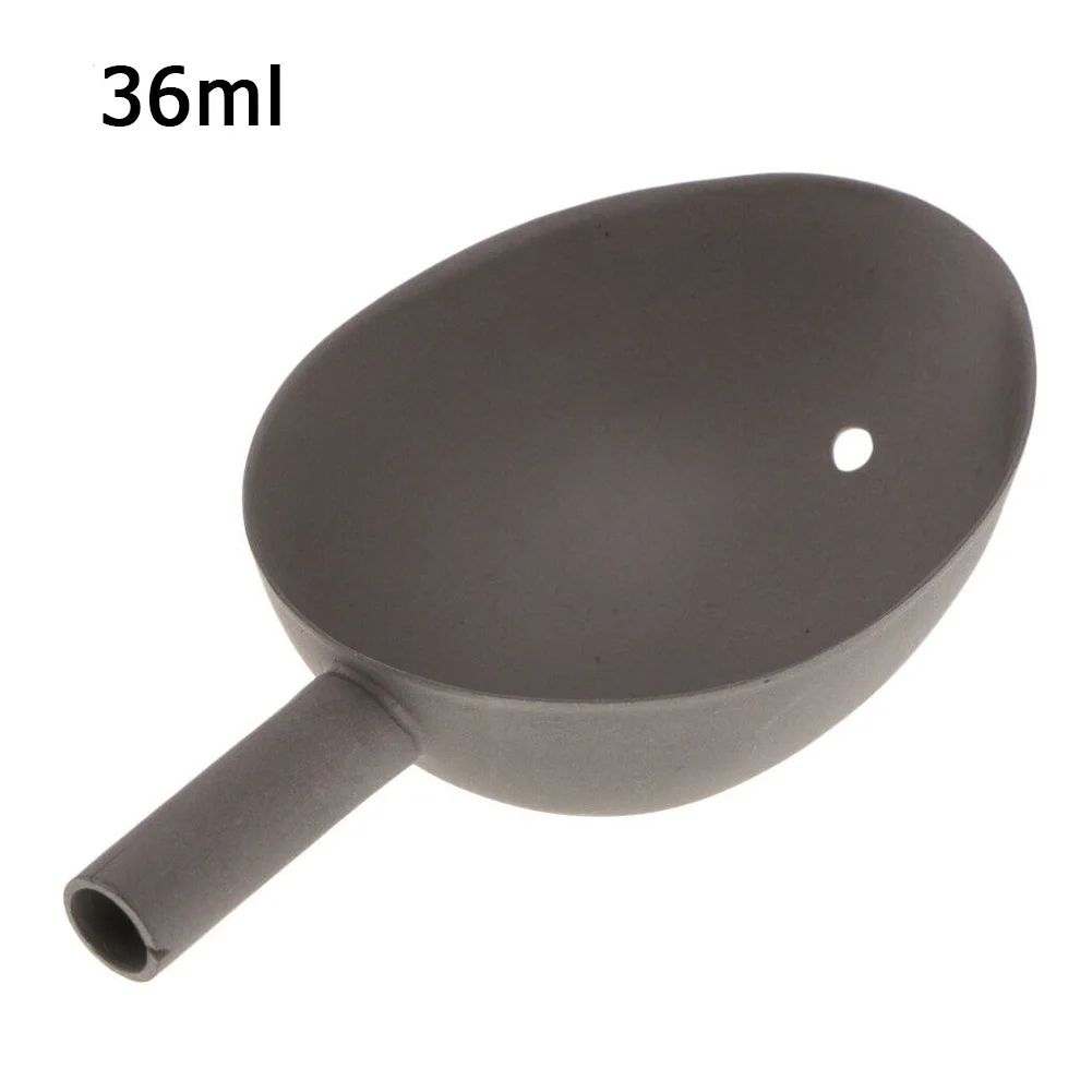 Nest Baiting Throwing Spoon Non-stick 1 Pcs Fishing Feeder Titanium Alloy Volume 24/36ml Baiting Spoon Baits Casting Scoop