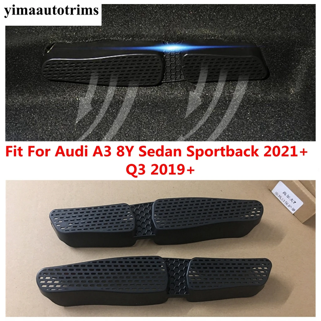 Car Seat Under Floor Air AC Conditioning Vent Dust Cover Accessories For Audi Q3 2019 - 2024 / A3 8Y Sedan Sportback 2021 - 2024