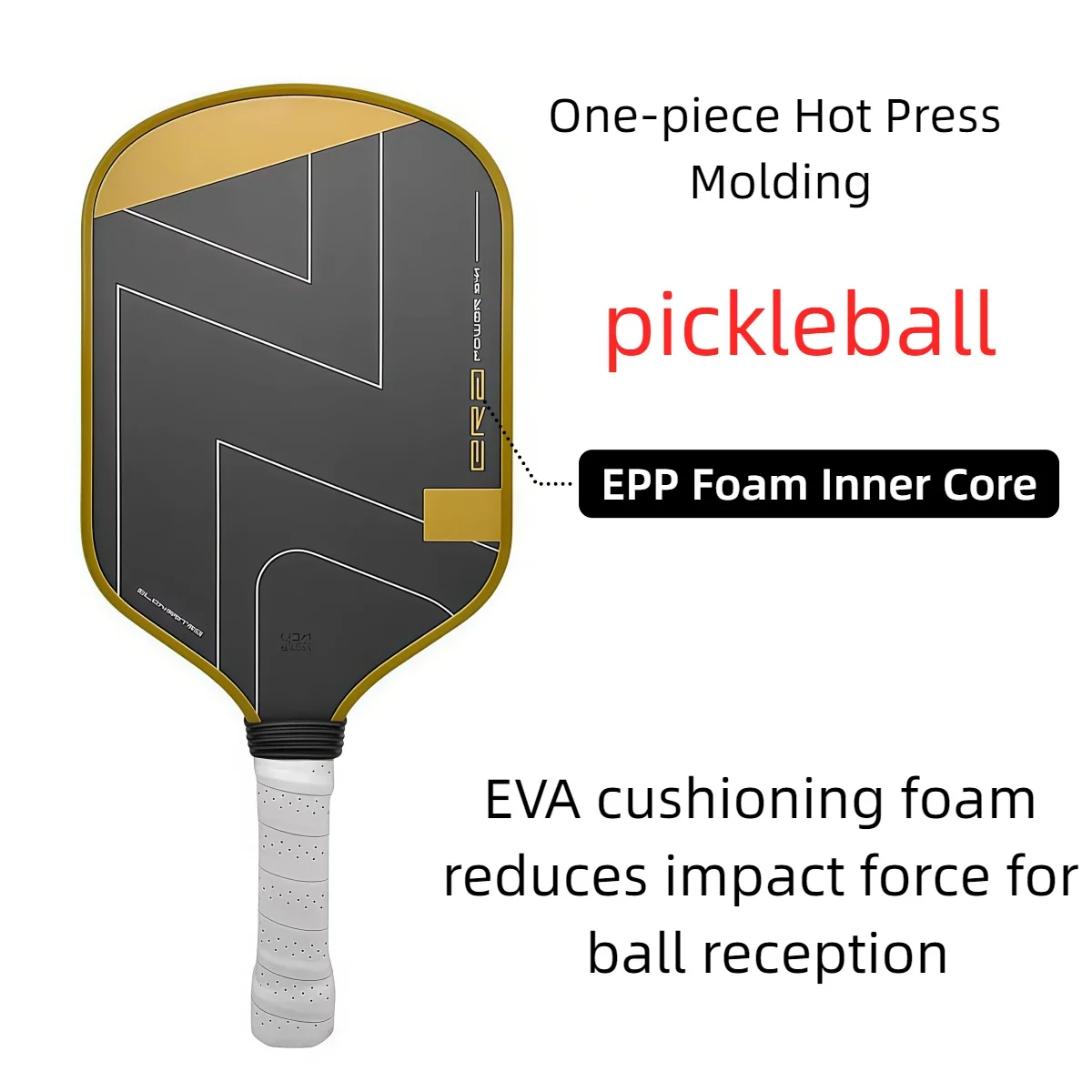 

Профессиональная ракетка для пиклбола Selkirk Boomstik Core T700 из карбонового волокна, турнирного класса