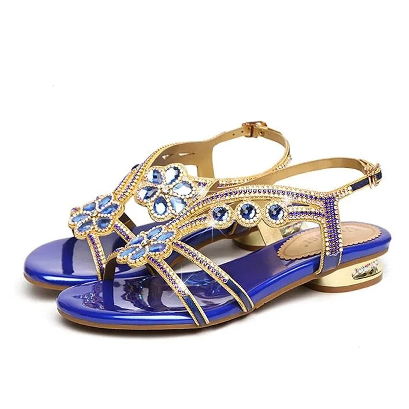 BEYARNENew European American Designer Simple Flat Summer Shoes Elegant Rhinestone Women Flats Sexy Casual Sandals Dress Shoes