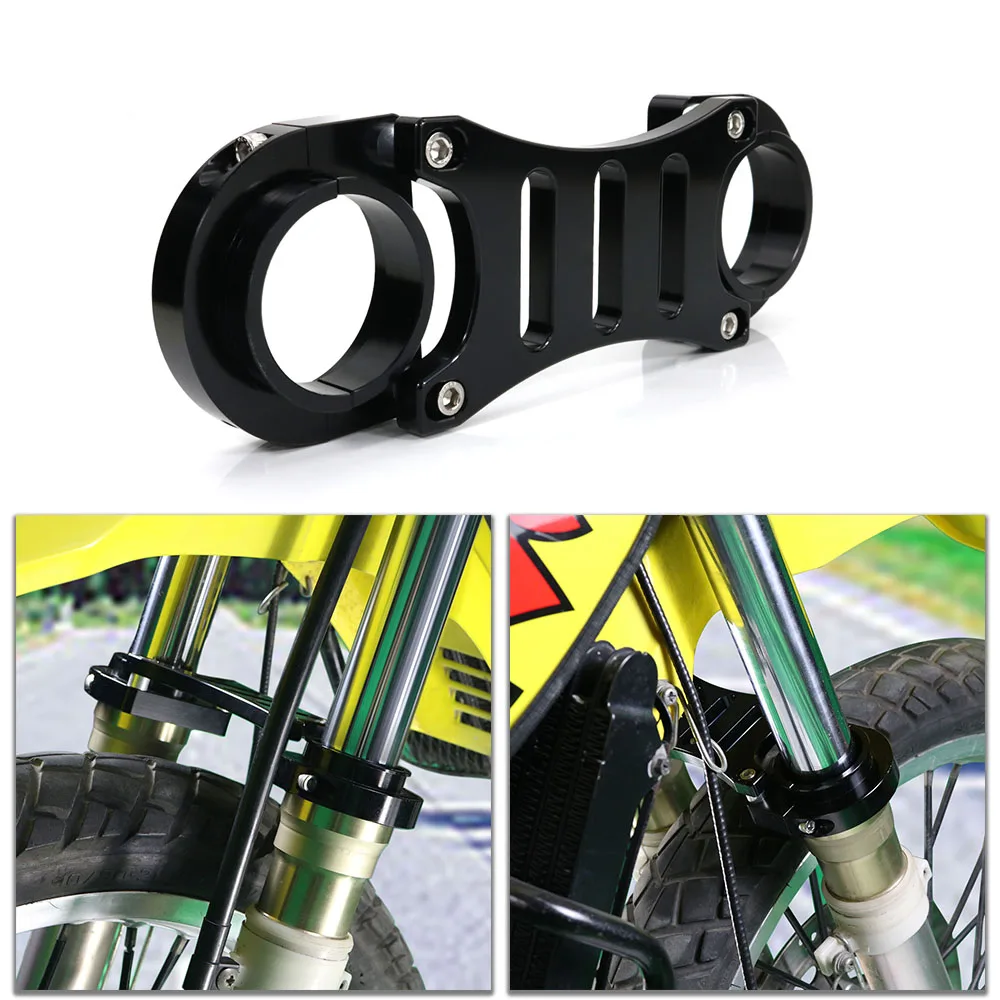 Motorcycle Front Fork Brace Bracket Fork Stabilizer CNC Aluminum Fit For Suzuki DR650 DR 650 1996-2019 2020 2021 2022 2023 2024