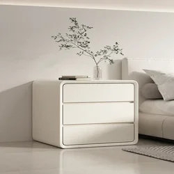 Cômoda quarto mesa de cabeceira armários minimalista italiano moderno cabeceira baixa mesillas de noche móveis de quarto de luxo