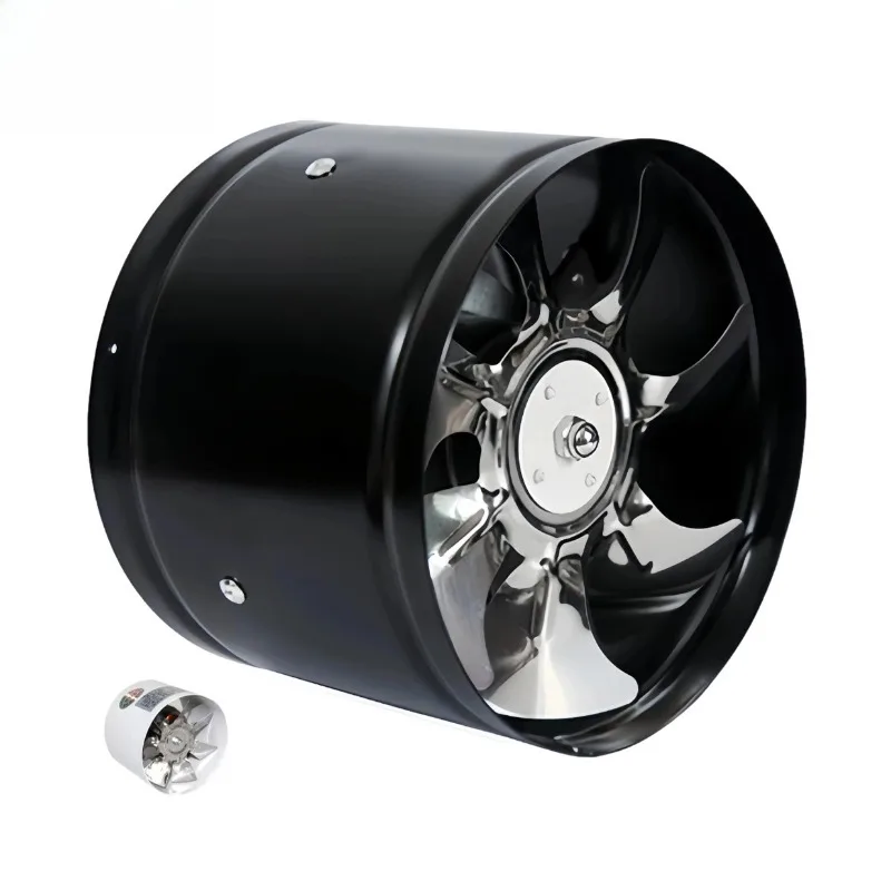 

4 "/6" Ducted Metal In-Line Range Hood Bathroom Commercial Kitchen Range Hood for Toilet Exhaust Ventilation Fan