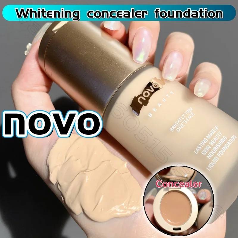 

NOVO Liquid Foundation Waterproof Sweat-proof Huge Concealer Moisturizing Long-lasting Makeup Oil-control Dry Skin Cream BBCream