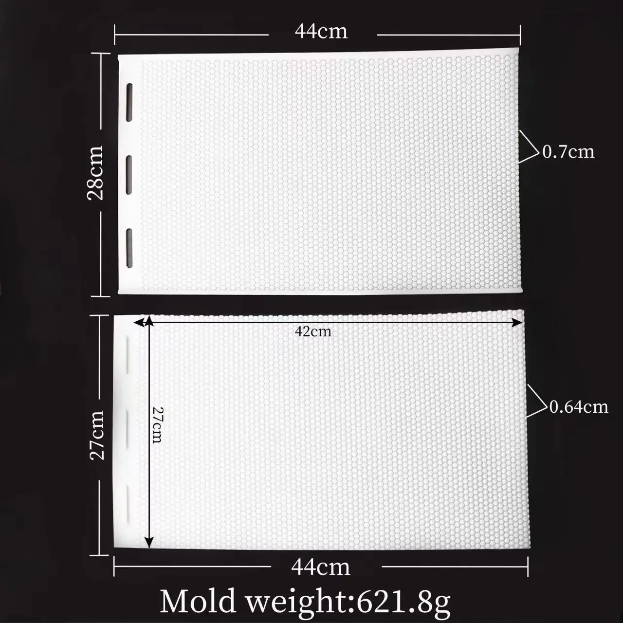 Forma do wyciskania wosku pszczelego forma z miękkiej podstawy PVC o strukturze plastra miodu forma do podkładu pszczelego ula forma do arkuszy