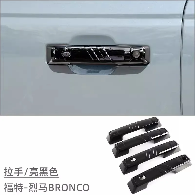 

For Ford Bronco Car Door Handle Cover Trim Sticker Styling Accessories