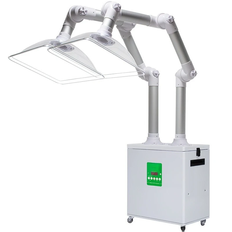 Smoke purifier Aluminum combined pipe folding arm Household smoke exhaust machine Smoking equipment