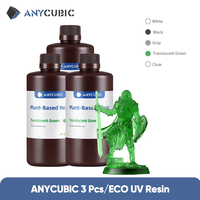 ANYCUBIC 3KG ECO UV Resin For LCD 3D Printer Low Odor Safety 405nm UV Plant-Based Resin High Precision Quick Curing