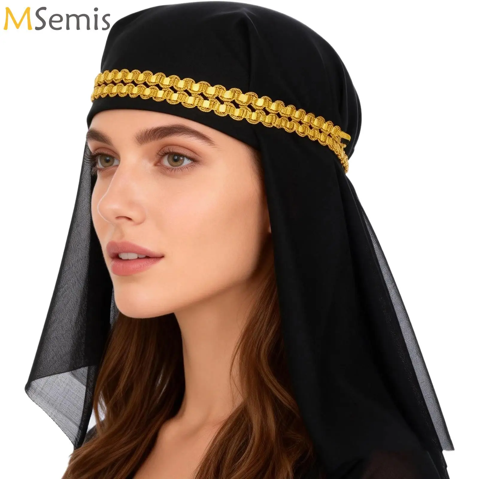 

Белая арабская шляпа, мусульманский шарф для косплея, повязка на голову для взрослых, праздничный головной убор, карнавальный реквизит, аксессуар для маскарада