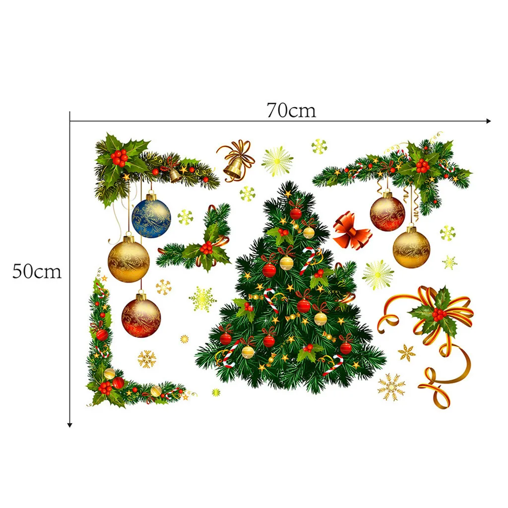 2026 Christmas Balls Wall Stickers Window Glass Festival Decals New Year Christmas Decorations for Home Decor Decal Stickers