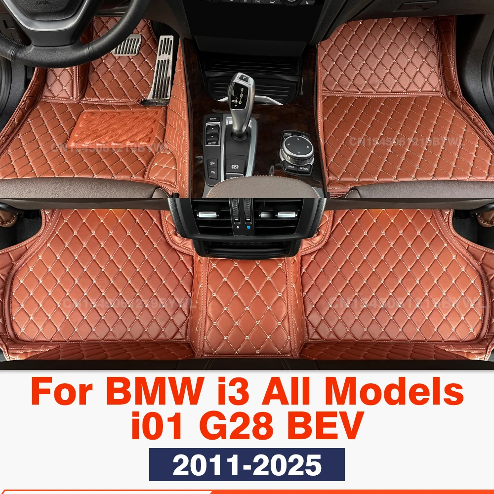 

For BMW i3 All Models i01 G28 BEV 2011-2025 Custom Car Floor Mat Automobile Carpet Cover Interior Accessories Protective