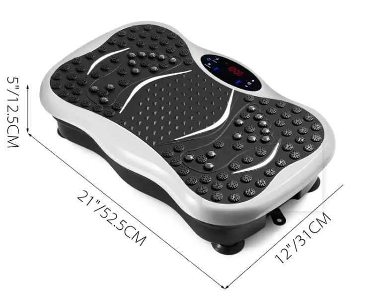 Home Use 3d Vibration Machine Plate Vibration Platform With Resistance Exercise Band