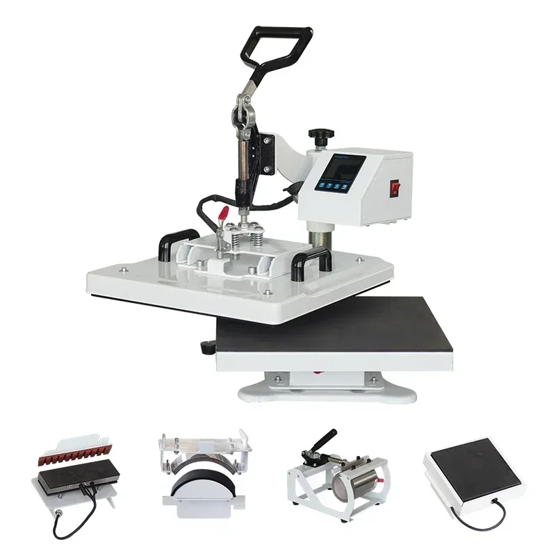 

8in1 Digital Heat Press Machine Transfer Sublimation T-Shirt Mug Hat Cap T-shirt Printing Machine For Sale