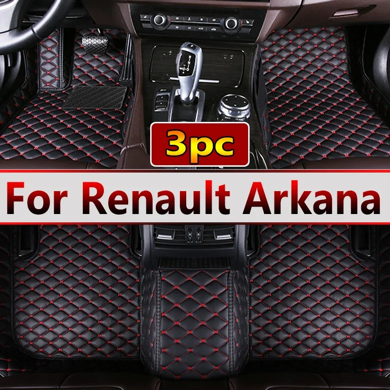 Car Floor Mats For Renault Arkana Samsung XM3 2020 2021 2022 2023 5seat Waterproof Pads Car Mats Full Set Carpet Car Accessories