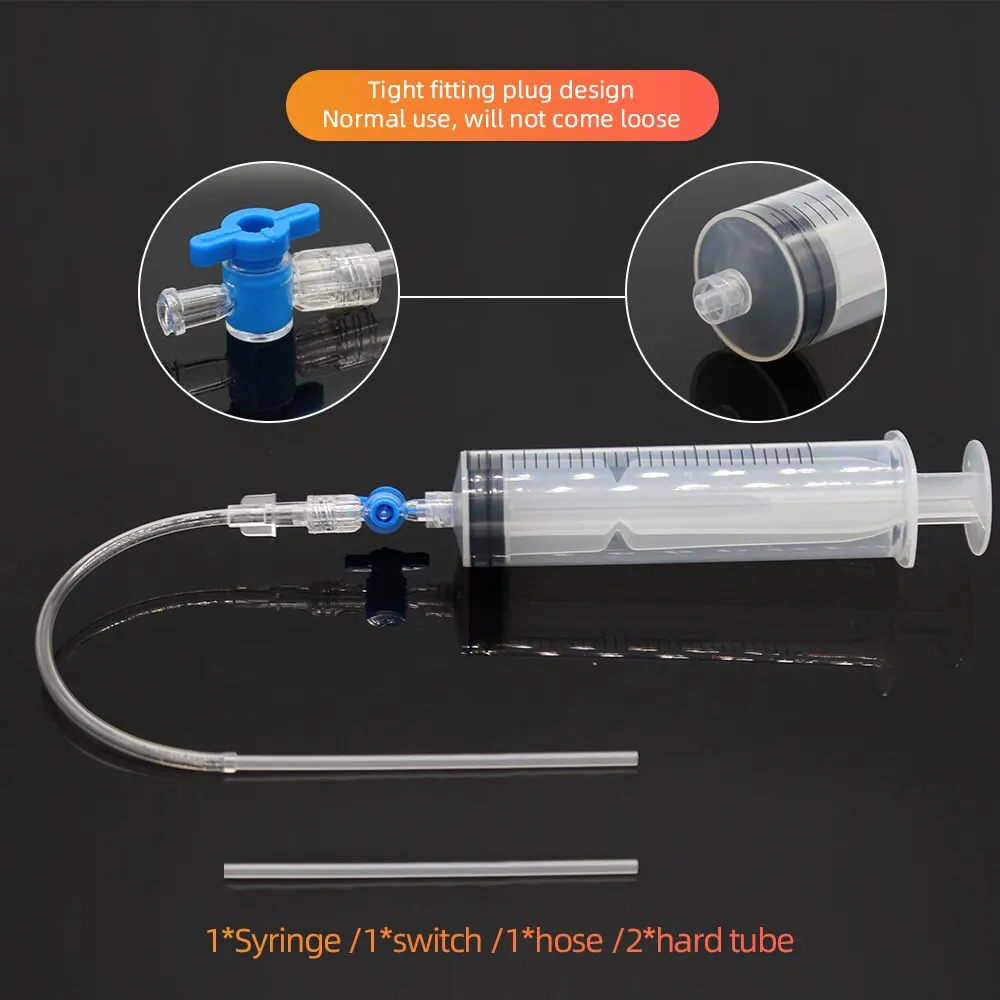 Bicycle Tubeless Tire Sealant Syringe Mountain Bike Tire Repair Fluid Syringe Bicycle Injection Tool Valve Core Removal Tool