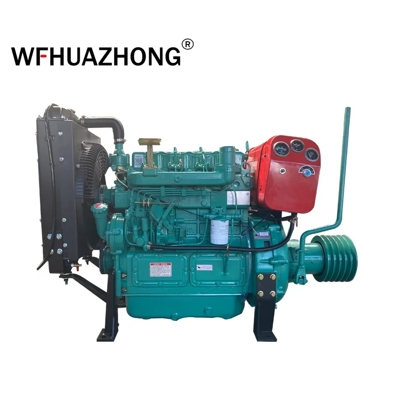 Big Factory Supply Machinery Engine 50hp 75hp 100hp 150hp Diesel Engines With Pulleys To Run Machines