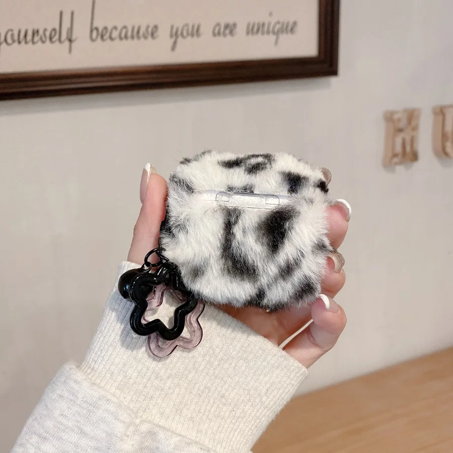 Para apple airpods 4 caso airpods pro 2/airpods 3/airpod 2 capa bonito amor/colorido leopardo impressão fone de ouvido capa air pods pro