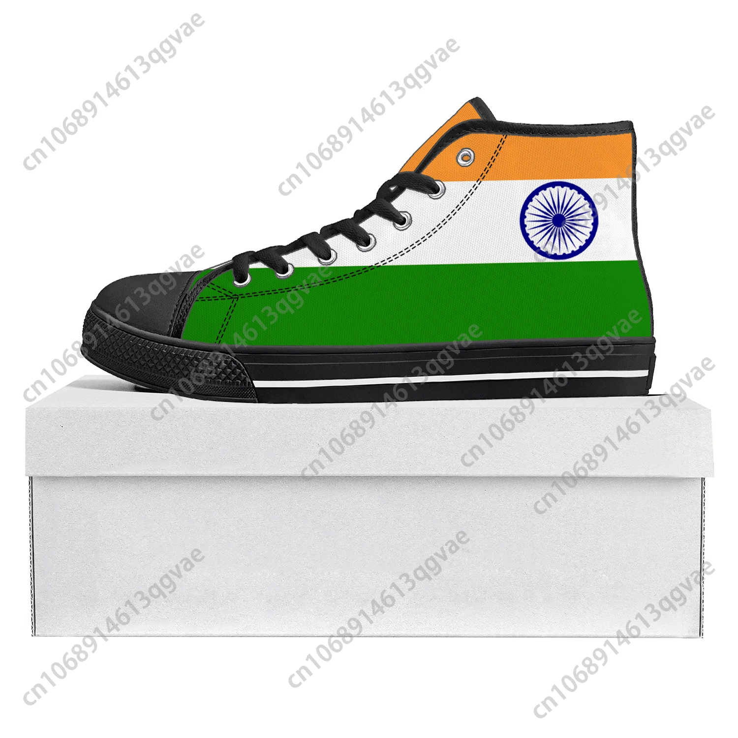 

Indian Flag High Top High Quality Sneakers Mens Womens Teenager Canvas Sneaker India Casual Couple Shoes Custom Shoe