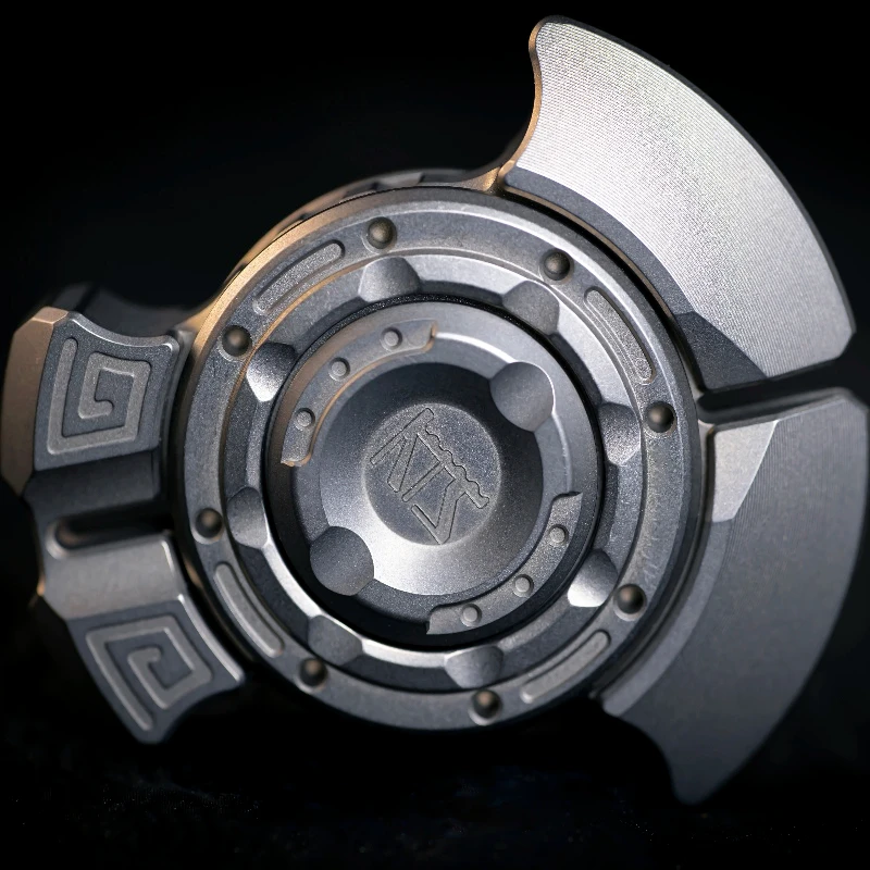 لعبة فيدجيت سبينر معدنية ميكانيكية من KTS EDC Pangu مع مقبض مرفق لعبة تخفيف الضغط على سطح المكتب #4