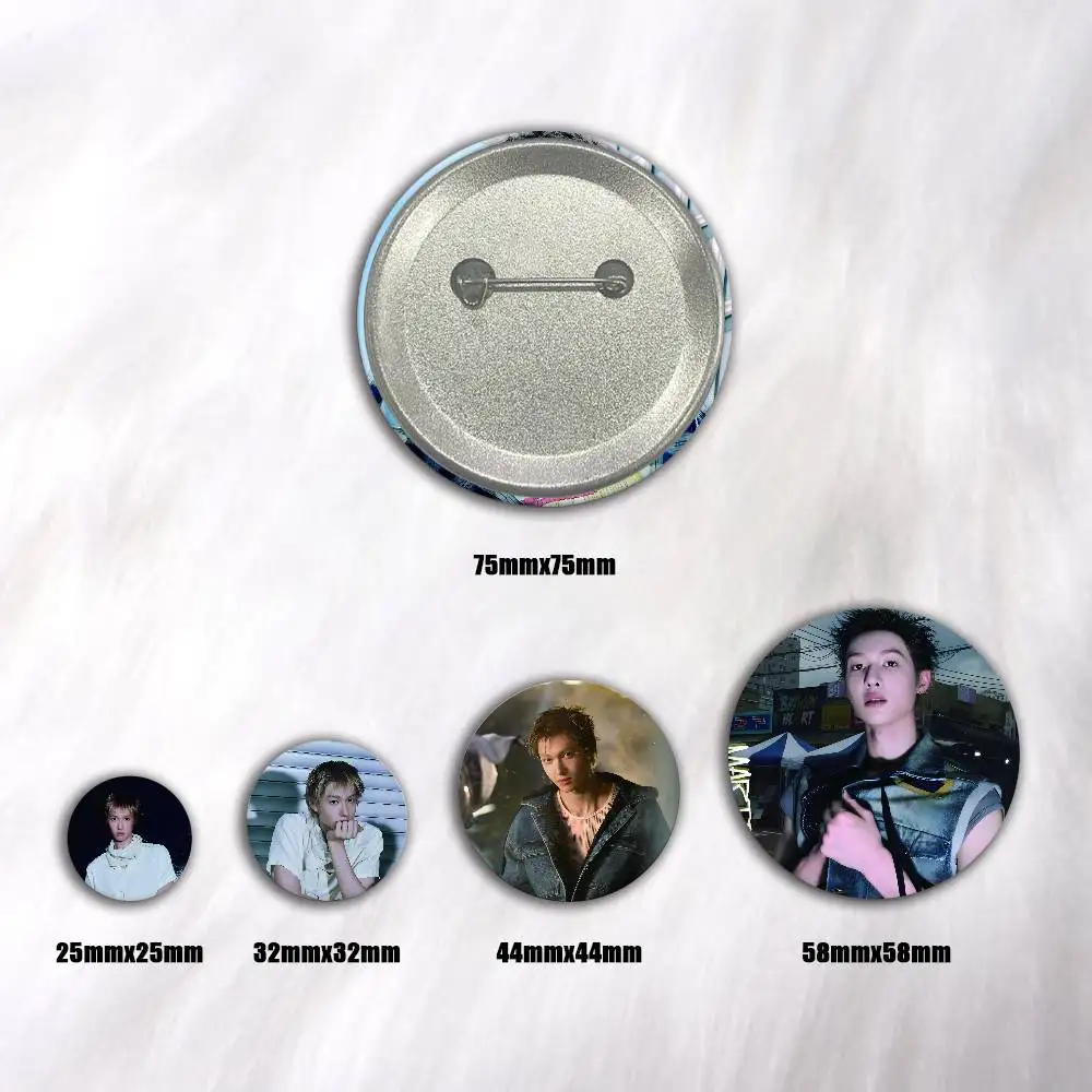 KPOP Singer M-MARTIN Creative Round Button Badges Cute Pin Brooch for Backpack Clothes Lapel Jewelry Accessories Friends Gift