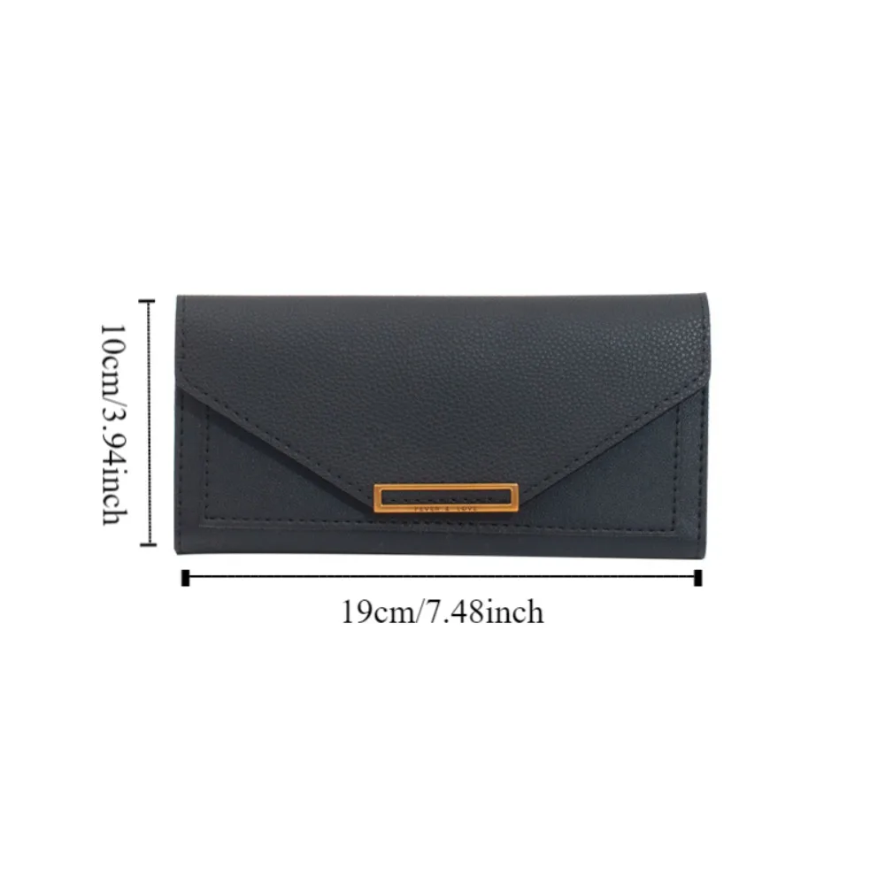 Mode Pu Lederen Envelop Portefeuilles Draagbare Multifunctionele Dames Lange Clutch Tas Koreaanse Stijl Portemonnee Wisseltas Vrouw