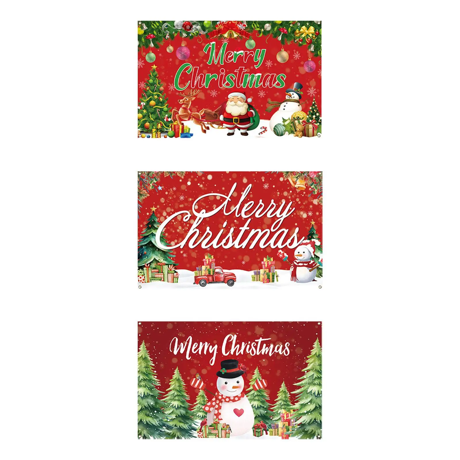 عيد الميلاد باب المرآب راية غطاء معلق راية البوليستر في الهواء الطلق عيد الميلاد باب المرآب جدارية الجدار الشنق لصالح الحفلات #2