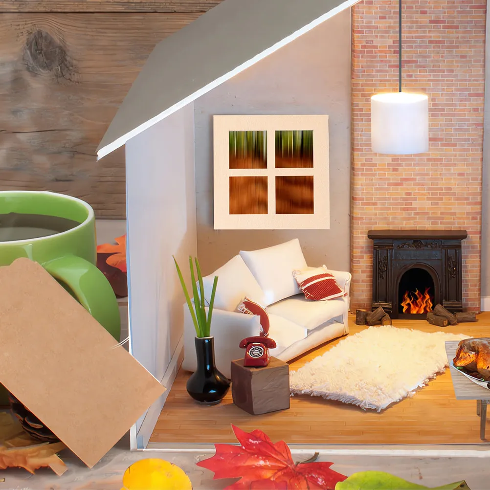 

20Pcs Miniature Wooden Four Grid Window Frames 1:12 Scale Accessories DIY House Decor Garden Crafts Wooden Garden Ornaments