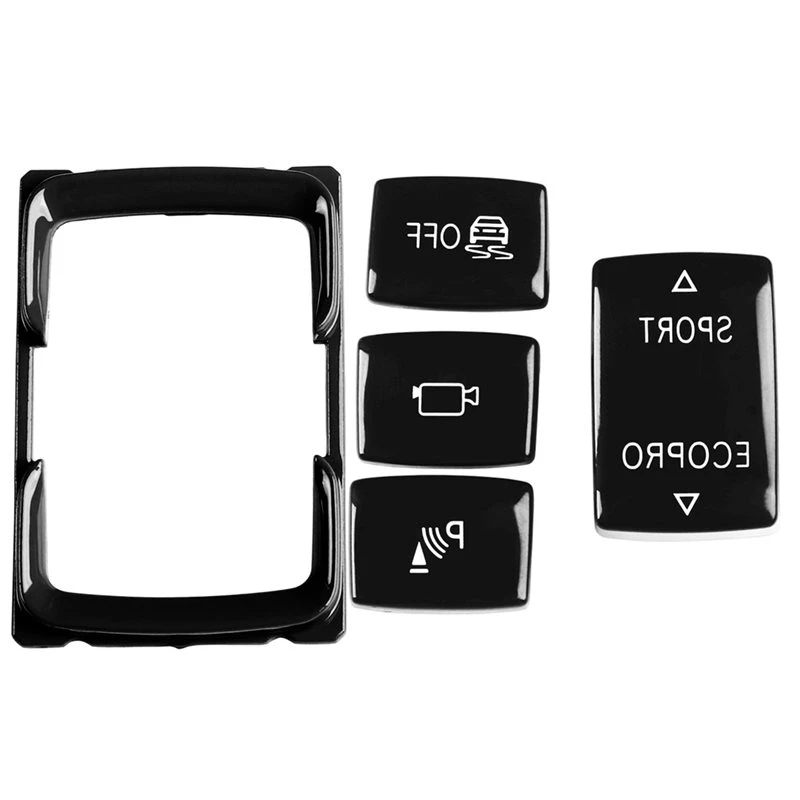 A48P-Car Gear Shift Button Frame+ Button Trim Cover Kit For BMW 1 2 3 4 F20 F22 F23 F30 F32 F36 Interior Accessories
